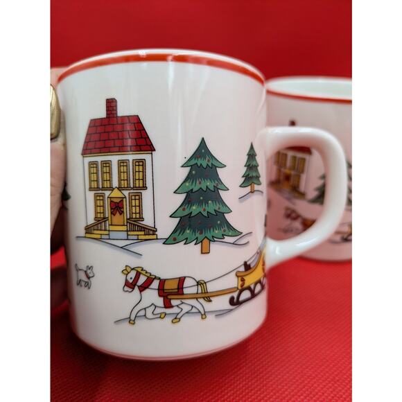 Vintage 1987 “Joy of Christmas” Mug Set – Boxed Hong Kong Scene – NIB - Picture 14 of 15